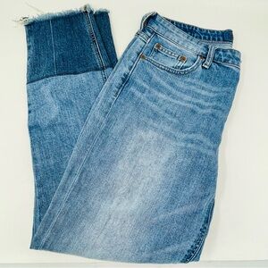 Lucky Brand Bridgette Skinny Two Tone Blue Denim Jeans Size 8/29